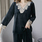 Women’s Luxury Lace-Trimmed Lounge Wear Set