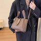 Women's Large Capacity Imitation Leather Bucket Bag