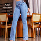 👖 50% OFF! 💃 High-waisted stretch flare jeans – Slim silhouette, comfortable fit & timeless style ✨