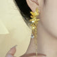 Women's Shiny Butterfly Tassel Earrings