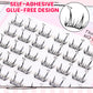 36PCS Self-Adhesive Glue-Free Individual Cluster Lashes Kit