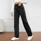 ⏰50% OFF🔥Casual High Waist Multi-Pocket Wide Leg Stretchy Jeans