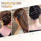 Sparkling Elegant Black Bow Hair Clip for Updos