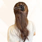 Sparkling Elegant Black Bow Hair Clip for Updos