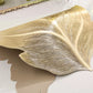 Heat-Resistant 3D Gold Leaf Dining Placemat