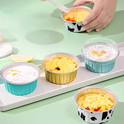 Reusable Aluminum Foil Baking Cups Set