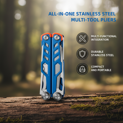 All-in-One Stainless Steel Multi-Tool Pliers