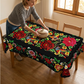 🔥Hot Sale🔥Mexican Floral Tablecloth With Scalloped Edge (50% OFF)