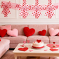 Large Decorative Pink Heart Bow for Doors