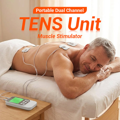 Portable Dual Channel TENS Unit Muscle Stimulator