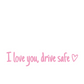 4PCS Letter Pattern Car Rearview Mirror Sticker, "I Love you ,drive safe " text car mirror sticker decal