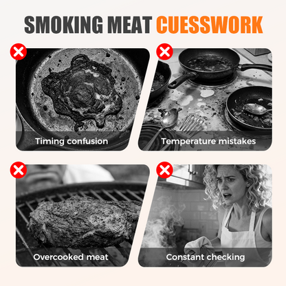 Magnetic Meat Smoking Guide for Grills & Smokers