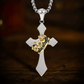 Vintage Crown Cross Necklace