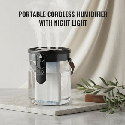 Portable Cordless Humidifier with Night Light