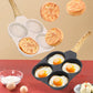 4-Hole Non-Stick Divided Frying Pan