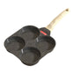 4-Hole Non-Stick Divided Frying Pan