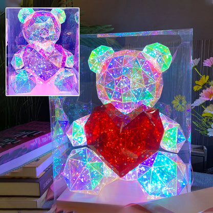 💕Valentine's Day Special – 50% discount🎁 Colorful, glowing bear