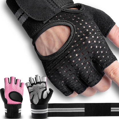 Breathable Weight Lifting Wristwrap Gloves