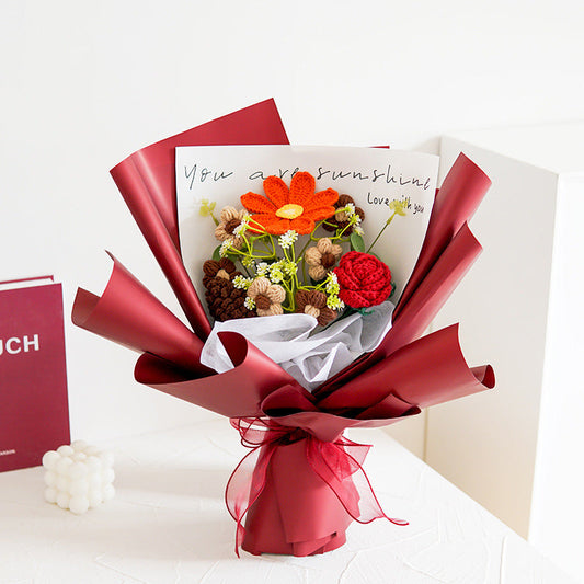 🔥【Mother's Day Special Offer!】🔥Delicate handmade crochet flower bouquet