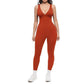 🥳2026 HOT SALE🥳💞50K+ SOLD!🌸🦋50% OFF High-Stretch V-Neck Jumpsuit – All-day ease for fitness & beyond. Breathable, flexible & effortlessly chic. Your go-to for movement. 🧘‍♀️💫