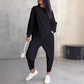 💕Women's long-sleeved sweatshirts with irregular hem & pants set