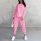 💕Women's long-sleeved sweatshirts with irregular hem & pants set