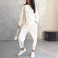💕Women's long-sleeved sweatshirts with irregular hem & pants set