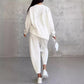 💕Women's long-sleeved sweatshirts with irregular hem & pants set