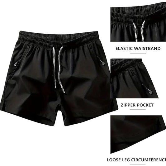 ⏳LAST DAY SALE 50% OFF !!📢Men's Quick-Dry Athletic Shorts with Zipper Pockets