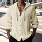 Men's Casual Solid Color Long Sleeve Hooded Top
