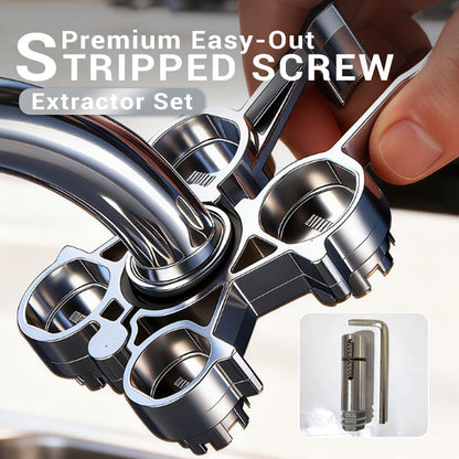 Premium Easy-Out Stripped Screw Extractor Set