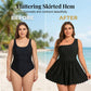 💎 Best Sellers: Up to 50% Off – Shop the Hype💎Women's Plus Size One-Shoulder Scalloped Swimsuit