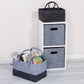 Two-Tone Felt Storage Tote with Handles