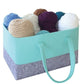 Two-Tone Felt Storage Tote with Handles