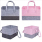 Two-Tone Felt Storage Tote with Handles