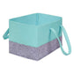 Two-Tone Felt Storage Tote with Handles