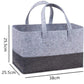 Two-Tone Felt Storage Tote with Handles