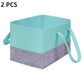 Two-Tone Felt Storage Tote with Handles