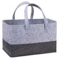 Two-Tone Felt Storage Tote with Handles