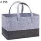 Two-Tone Felt Storage Tote with Handles