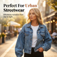 Women's Lantern Sleeve Denim Jacket