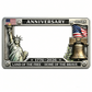 Heavy-Duty Iron Anniversary License Plate Frame