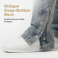 Men's All-Season Wide-Leg Drawstring Jeans