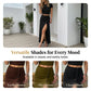 Women's Short Sleeve Top and Slit Midi Skirt Set
