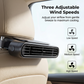Rechargeable Cooling Car Seat Fan