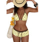 Polka Dot Halter Bikini Set with Boy-Shorts