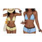 Polka Dot Halter Bikini Set with Boy-Shorts