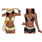 Polka Dot Halter Bikini Set with Boy-Shorts
