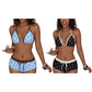 Polka Dot Halter Bikini Set with Boy-Shorts