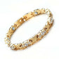 Fashionable Magnetic Bracelet with Rhinestones